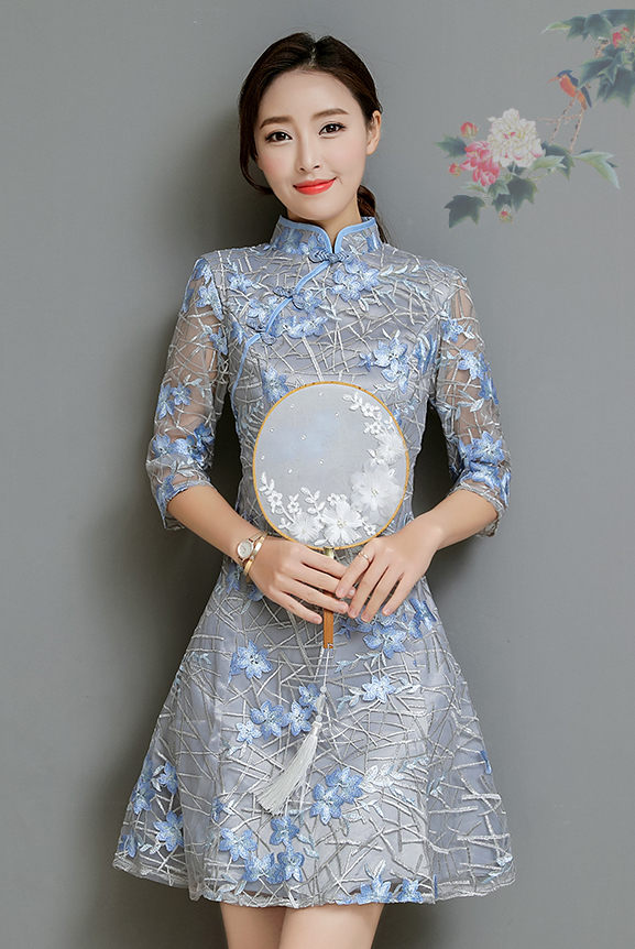 FF-147 Classic Cheongsam As picture
